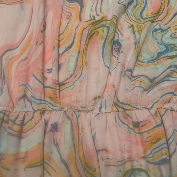 Buddy Love Light Pink Marble Private Yacht Maxi Dress NWT Sz L - Picture 13 of 13